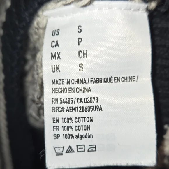 American Eagle Outfitters hooded knit Sweater, Size Small, Tribal Aztec - Picture 7 of 8